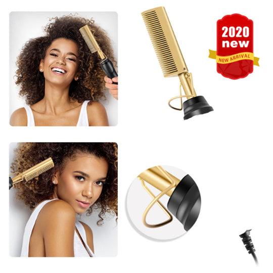 Portable Hot Comb Hair Straightener