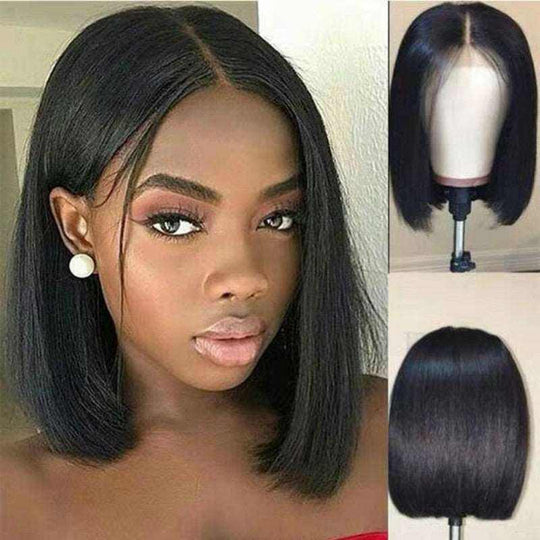 Short Bob Human Hair Wig for Black Women: Brazilian Remy