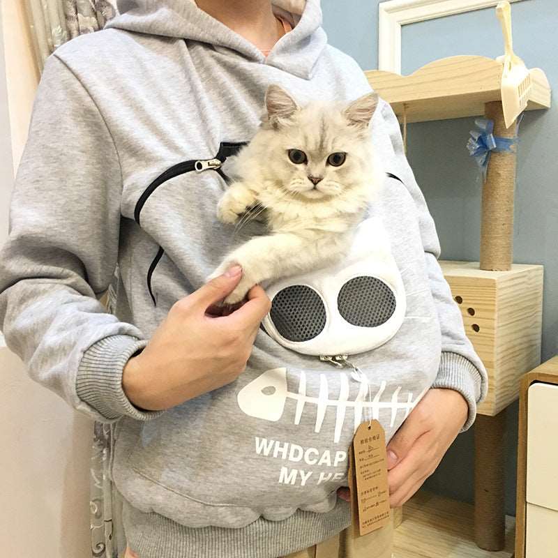 cat hoodie pouch