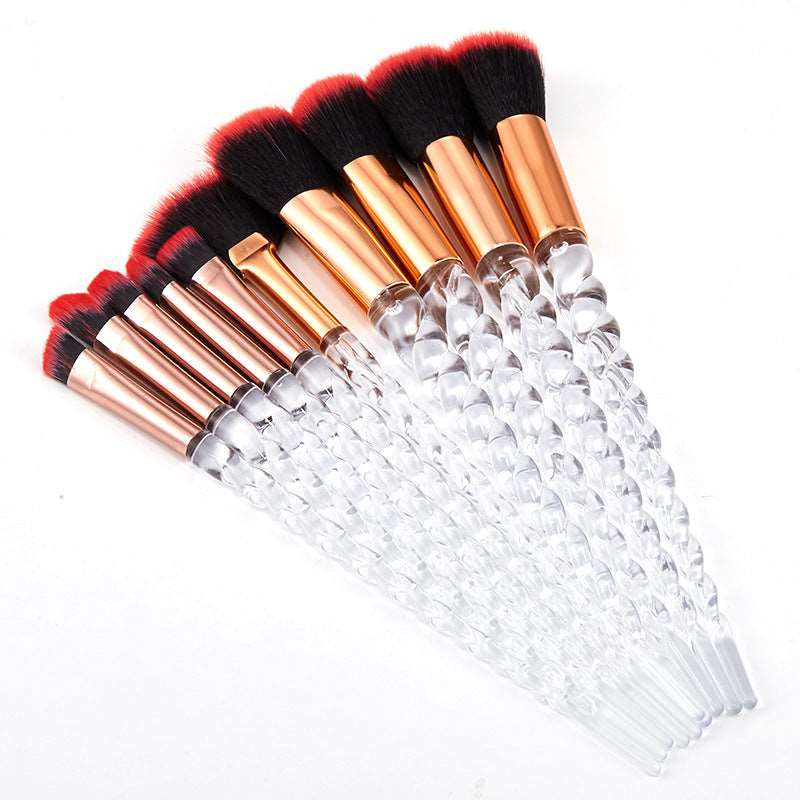 10-Piece Unicorn Makeup Brushes Set   