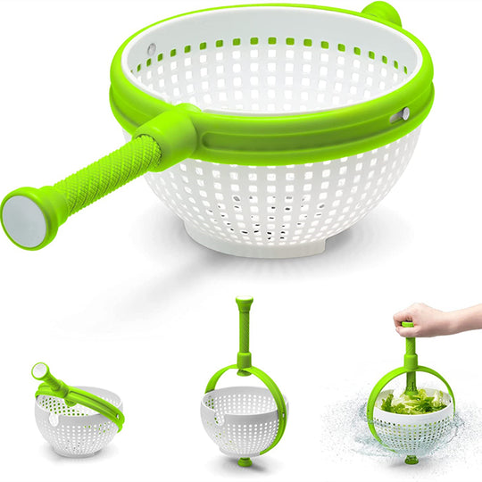 Salad Spinner Scratch Resistant Nylon Spinning Colander