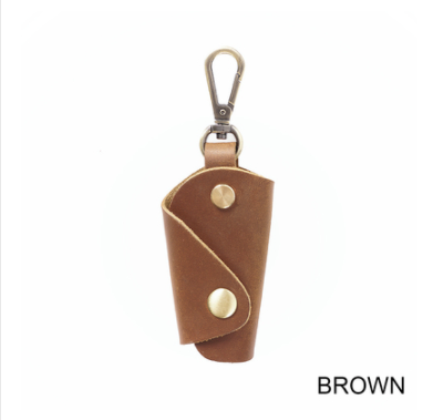 Top Layer Cowhide Small Men Keychain