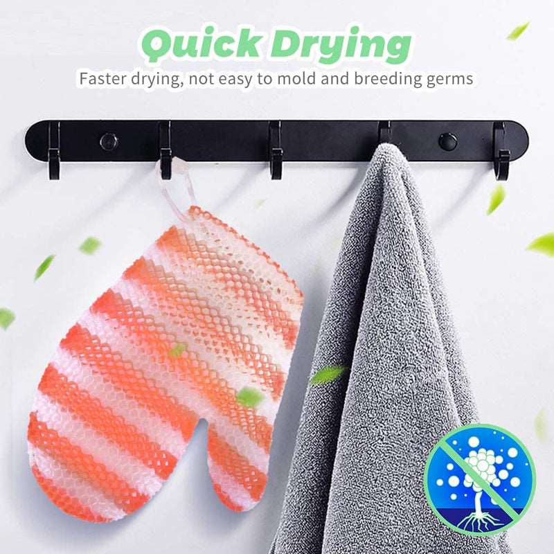 Quick Drying Foaming Rich Bath Gloves