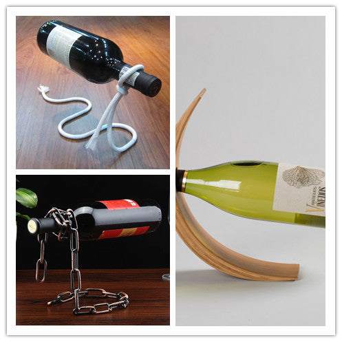 Floating Wine Bottle Holder Suspended Wine Rack