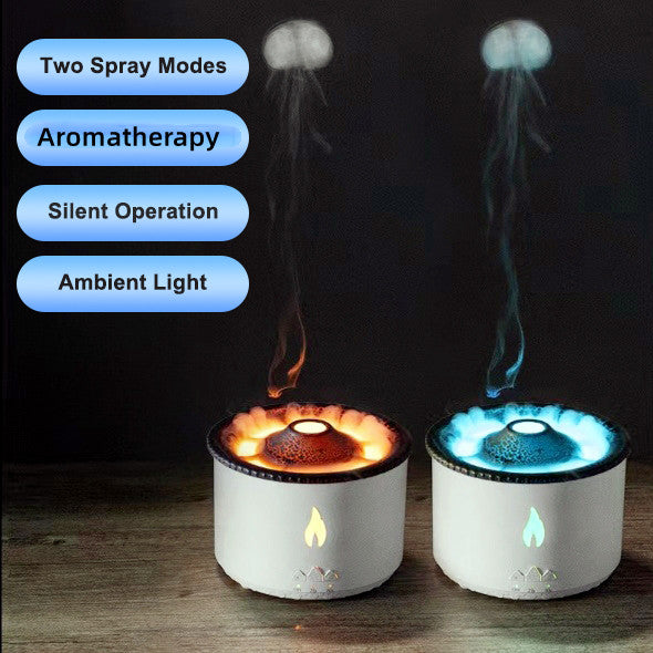 Ultrasonic Essential Oil Humidifier: Volcano Aromatherapy Diffuser