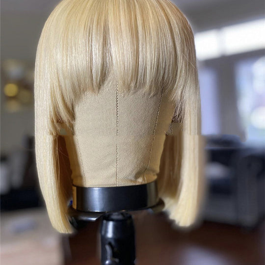 Blonde Short Straight Hair Bobo Wigs