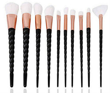 10-Piece Unicorn Makeup Brushes Set